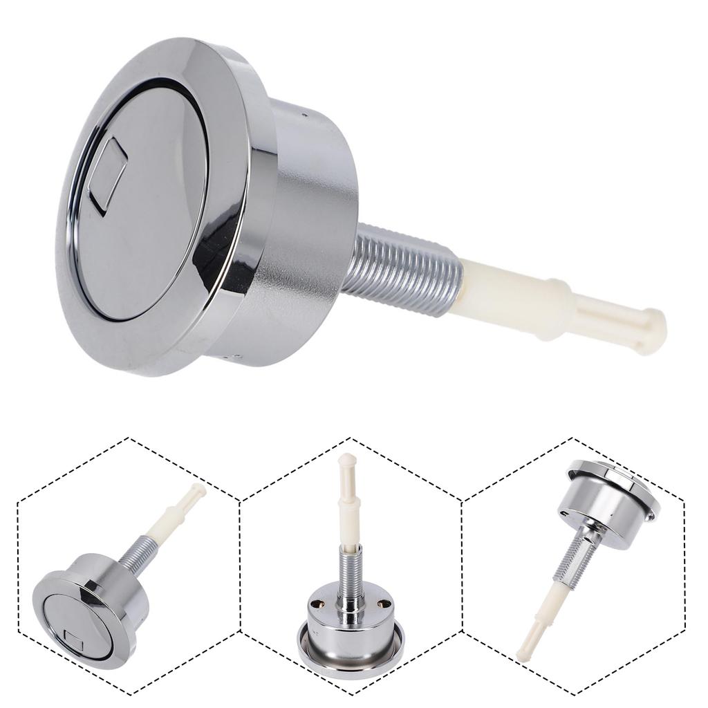 1pc Flush Toilet Seat Water Tank Button Round Valve For Geberit Type 280 Replacement Dual Actuation Push Button 274.006. KG. 1