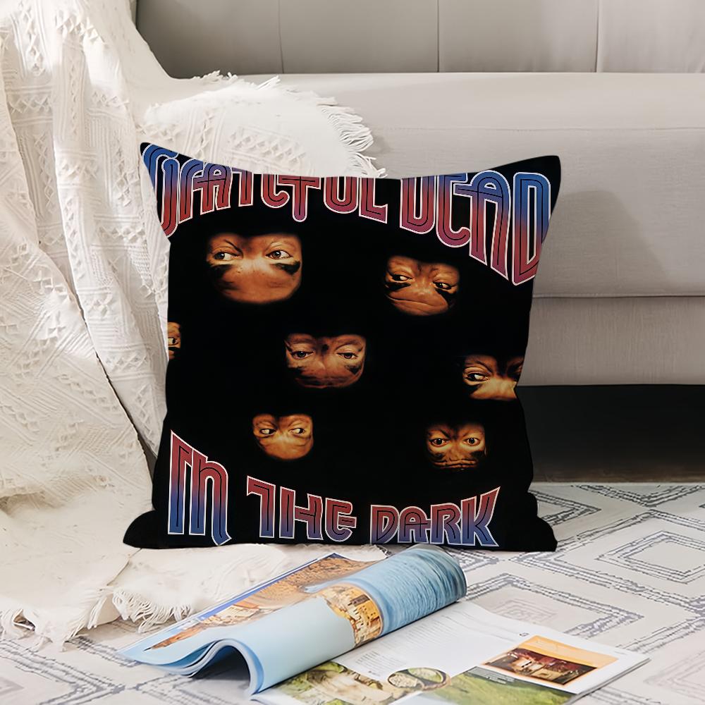 Hot Rock Band G-Grateful D-Dead  Pillow Case Office Cushions Suitable For Sofa Car Bedroom Decorative Cushion Cover