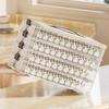 Dumpling Storage Box Transparent Stackable with Handle Design Safe Odorless Freezer Storage Organizer for Kitchen