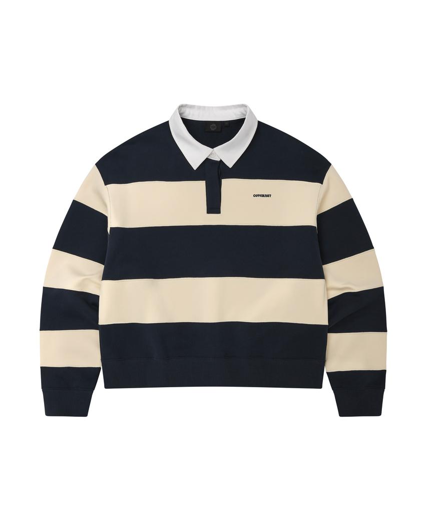 COVERNAT WOMAN Women'S Rugby Sweatshirt Navy