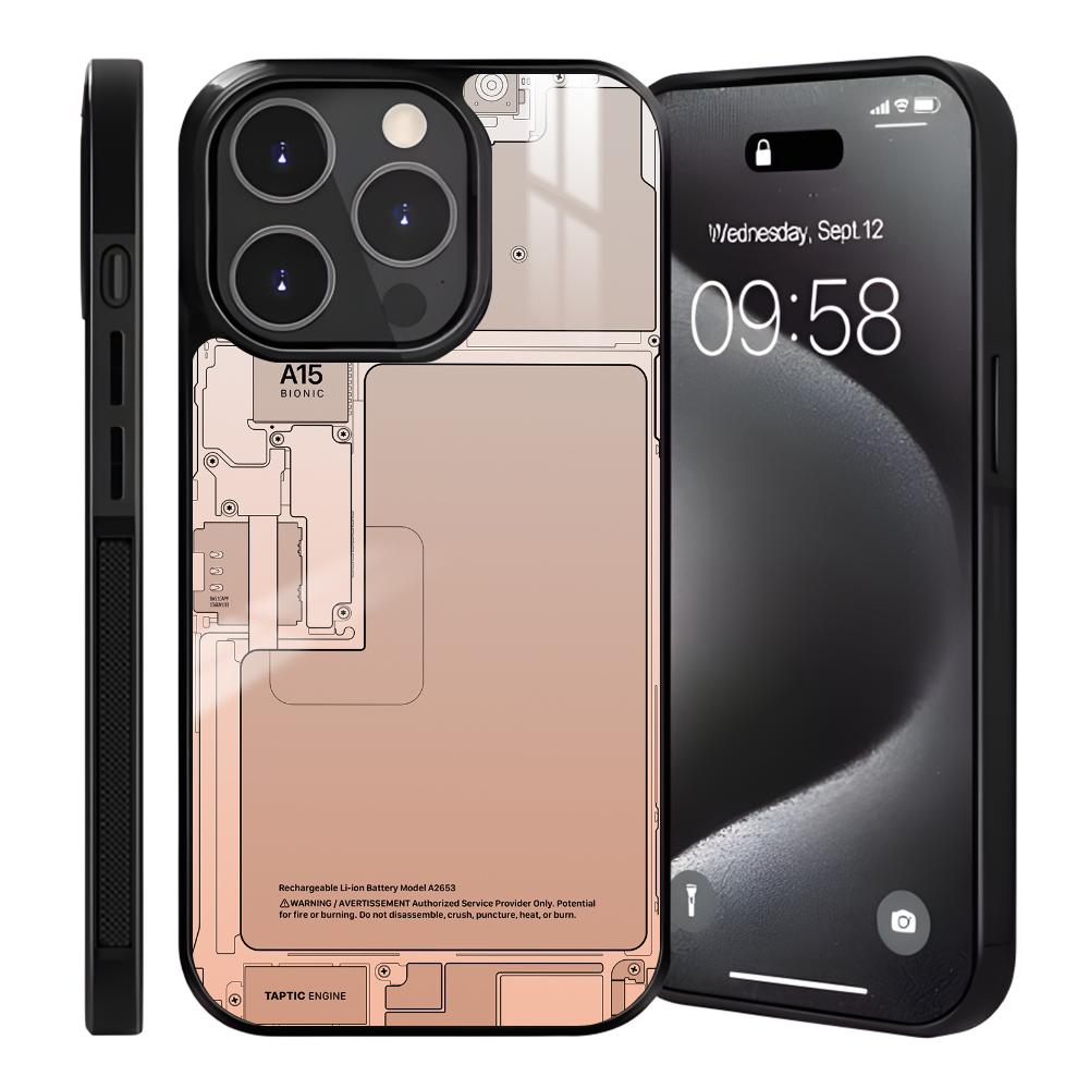 Creative Circuit Board Pattern Phone Case For iPhone 16 15 14 13 Pro Max Plus Mini Magnetic Magsafe Wireless Charging Cover