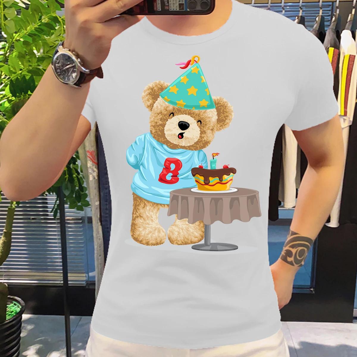 

Футболка с изображением медведя на мотоцикле, забавная, симпатичная, черная, женская, эстетическая, с рисунком, белая, с коротким рукавом, 100% хлопок, мужская XXXXXL бордовый