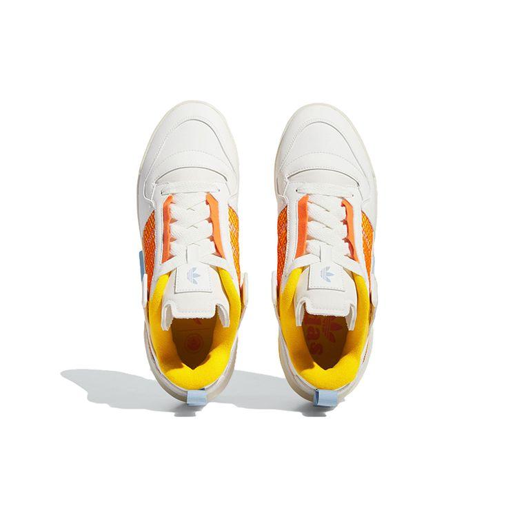 Adidas Originals Forum Low Top Sneakers Unisex Sneakers White Yellow Orange IE7112