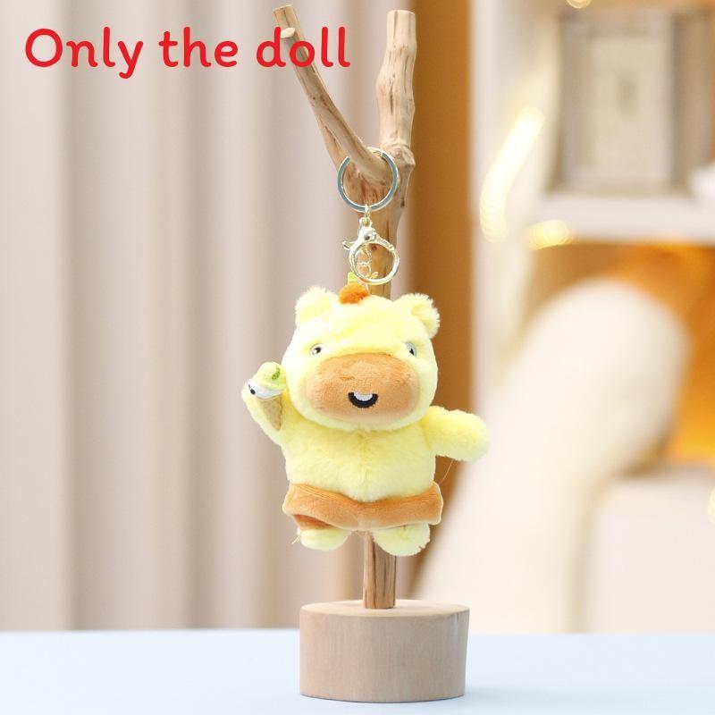 Capybara Plush Toy For Girls Kids Soft Animal Cartoon Bag Pendant Collectible Gift