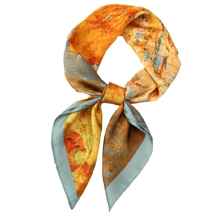 

Silk Head Scarf for Hair Fashion Headwrap for Women Lightweight Neck Tie Small Square Scarf for Handbag Accessories