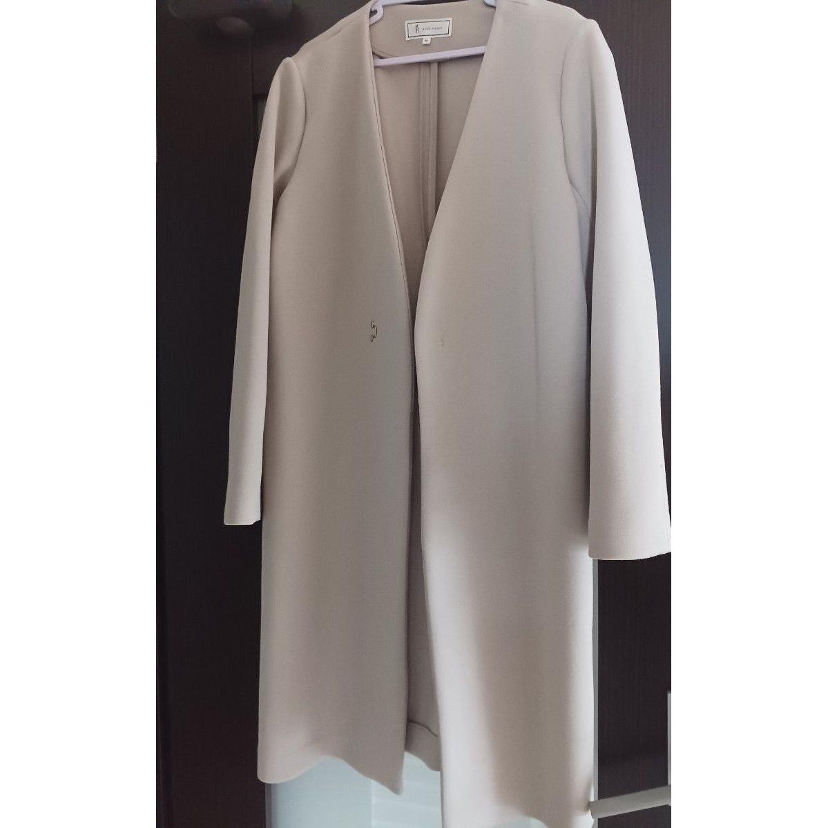 ROPE PICNIC No collar coat beige M