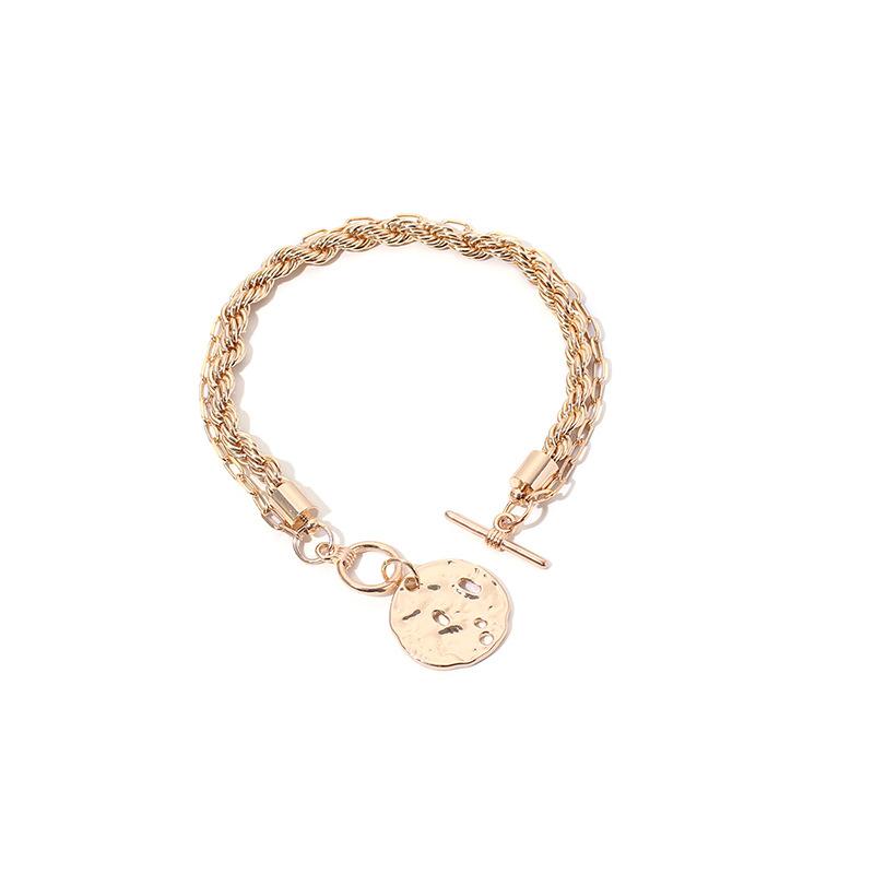 Love Round Brand Metal Bracelet Ins the Same Style, Fashionable Personalized Bracelet