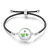 Women's Adjustable Braided Leather Aroma Diffuser Tree of Life Bracelet