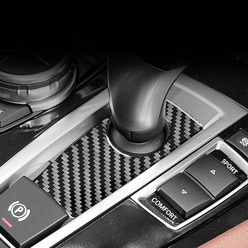 Decor pentru cadru schimbător de viteze din fibră de carbon pentru BMW Seria 5 GT F07 2010-2017 Capac butoane de ridicare pentru geamuri pentru stilul mașinii