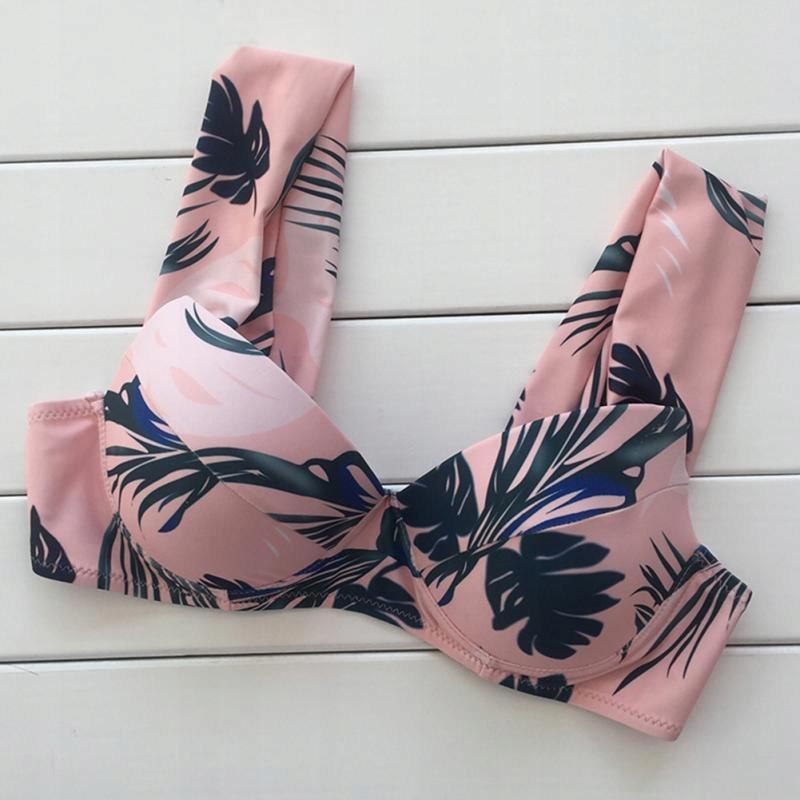Two-Piece Swimsuit for Beach Pool Flowers Print Women'
