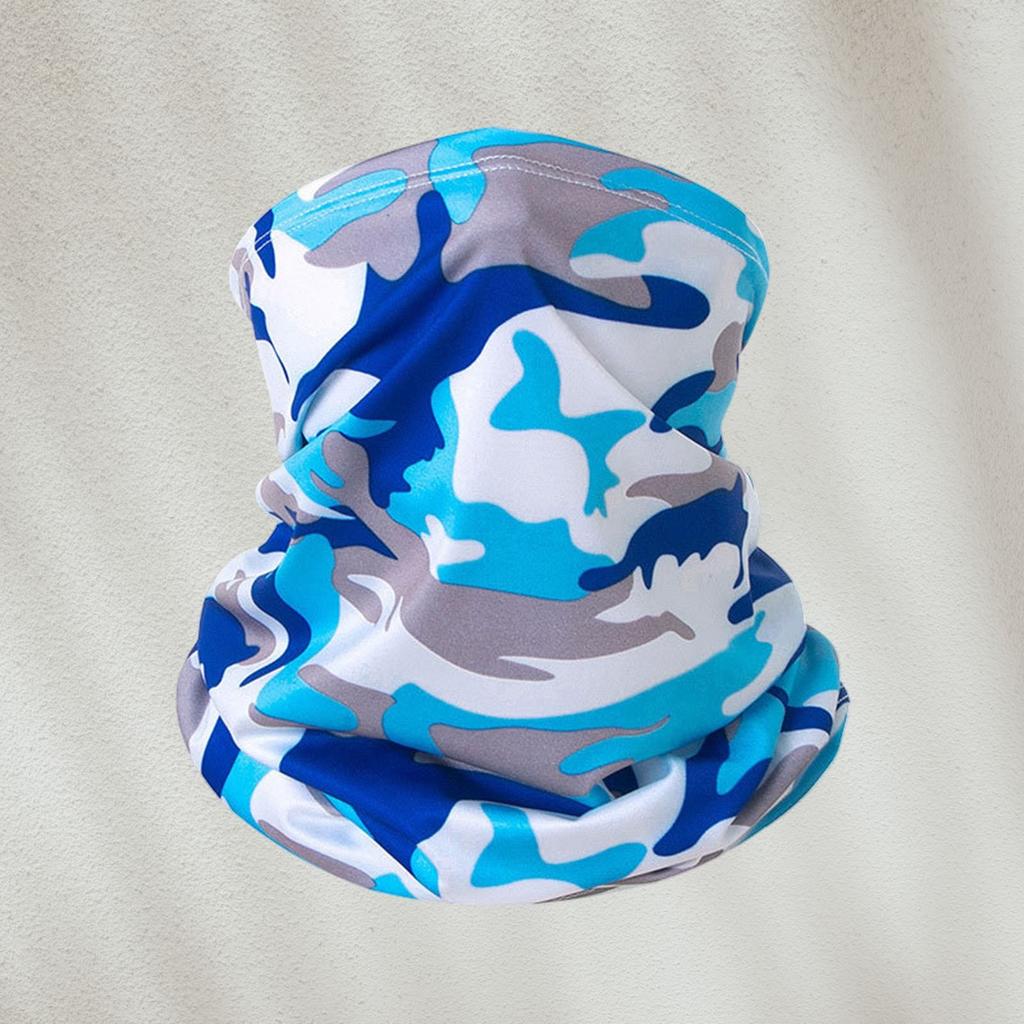 Multifunktionale Camouflage-Print-Halsmanschette Gesichtsbedeckung Leichtes atmungsaktives Bandana für Outdoor-Aktivitäten Radfahren Laufen Wandern