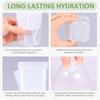 12Pcs Self Watering Flower Pot 7 inch Plastic Clear Plant Nursery Pots with Humidity Dome Small Gardening Pot Garden Accessories