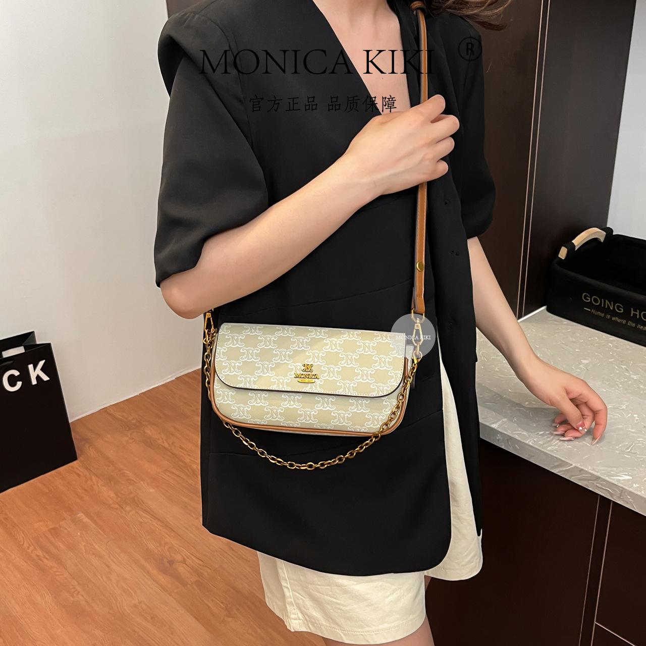 

Monica Qiqi s new trendy light luxury high-end textured women s bag 2025 crossbody shoulder chain handbag bag