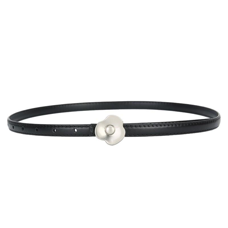 2026 Women's 1.5cm Thin Korean Style Casual Pants Belt - Simple and Versatile for Students