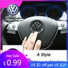 Для VW Volkswagen Jetta MK5 Golf 3D ABS Вирізана Наклейка-Емблема на Центр Керма Автомобіля для Volkswagen Passat MK6 MK7 CC Pol
