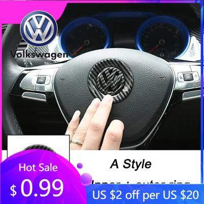 Für VW Volkswagen Jetta MK5 Golf 3D ABS Ausgeschnittenes Auto Lenkrad Mittel Emblem Aufkleber für Volkswagen Passat MK6 MK7 CC Pol