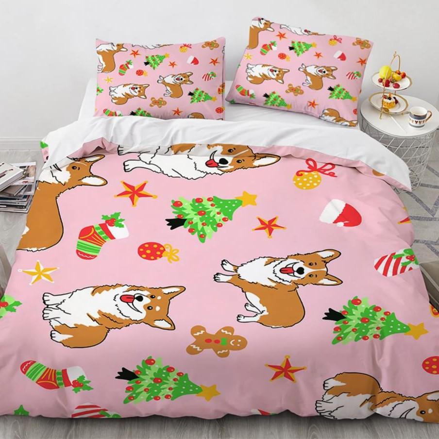 Dackel Welpen Bettbezug Anzug Bettwäsche Anzug Bettdecke Bezug Dreiteiliges Set