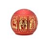 Regal Tidings Glass Light Up Globe Christmas Windows - Red