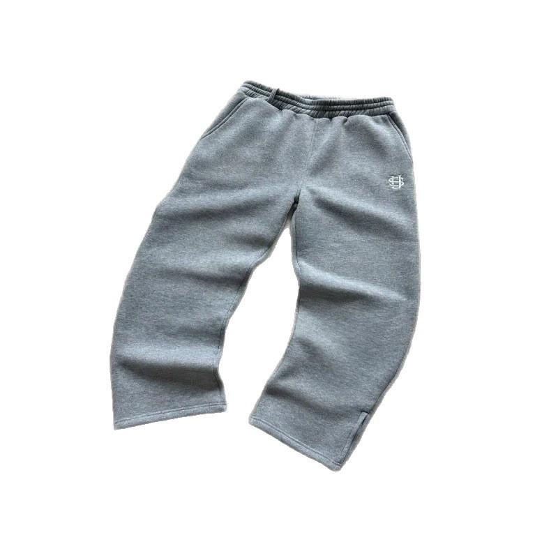 European & American Hip Hop Embroidered Zipper Sweatpants - Casual Long Pants for Men & Women