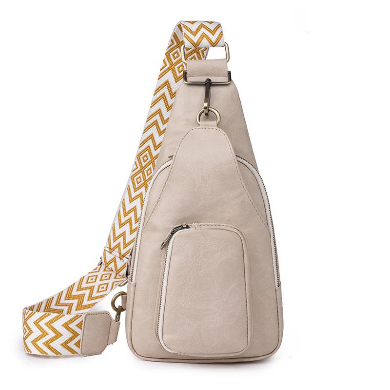 Soft Leather Chest Bag Vintage Fashion Women's Bags Crossbody Bag Backpack