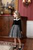 Weileenice Piano Recital Size Long Sleeve Black Princess Mourning Perfect for Memorial and More Dress, 140, Gray, Fall/Winter, Girls' Outfit, Dress,