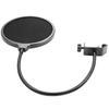 Microphone Filter Cover Dual Layered Mic Windscreen Isolation for Vocal Recording NEW