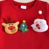 2025 Autumn/Winter Baby Christmas Knit Cotton Sweatshirt & Pants Set