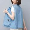 Casual Liner Summer Vest Women Basic Turndown Collar Sleeveless Jackets Solid Color Classic Female Waistcoat Chaleco Mujer 4XL