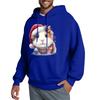 Men's Hooded Sweatshirt, Contrasting Color Sweatshirt, Sports   Casual Jacket