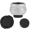 25mm F1.8   CCTV C Mount Wide Angle Lens for   Mirrorless Camera (black)