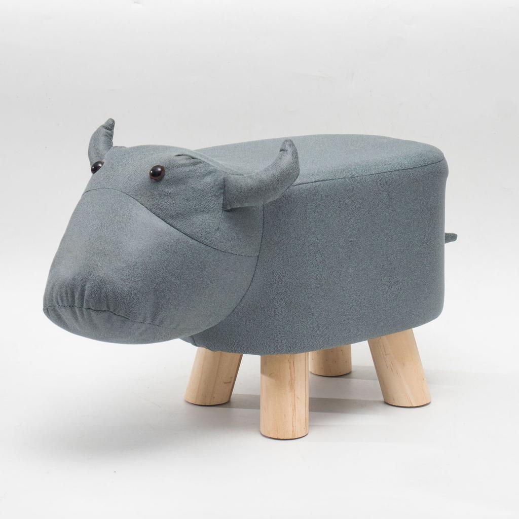 Creative Stool Children Nordic Style Porch Cartoon Shoe Changing Small Stool Living Room Wooden Animal Low Stool