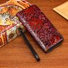 Fashionable Coin Purse, Retro Ethnic Style, Simple Camellia Phone Bag, Versatile for Commuting, Casual Handbag