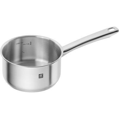 ZWILLING Saucepan Pot Stainless Steel Bottom Structure Compatible with IH Japanese "Flow 16cm" One-handed 3-layer 1.5L [Authorized Product] 71025-160