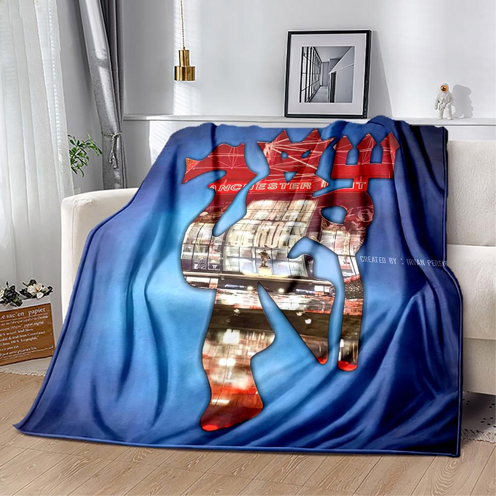 Manchester Blanket Durable Comfort Perfect For Bed Sofa Chair For All Seasons Playful Design Ideal Gift For Birthday Valentine'S Day
