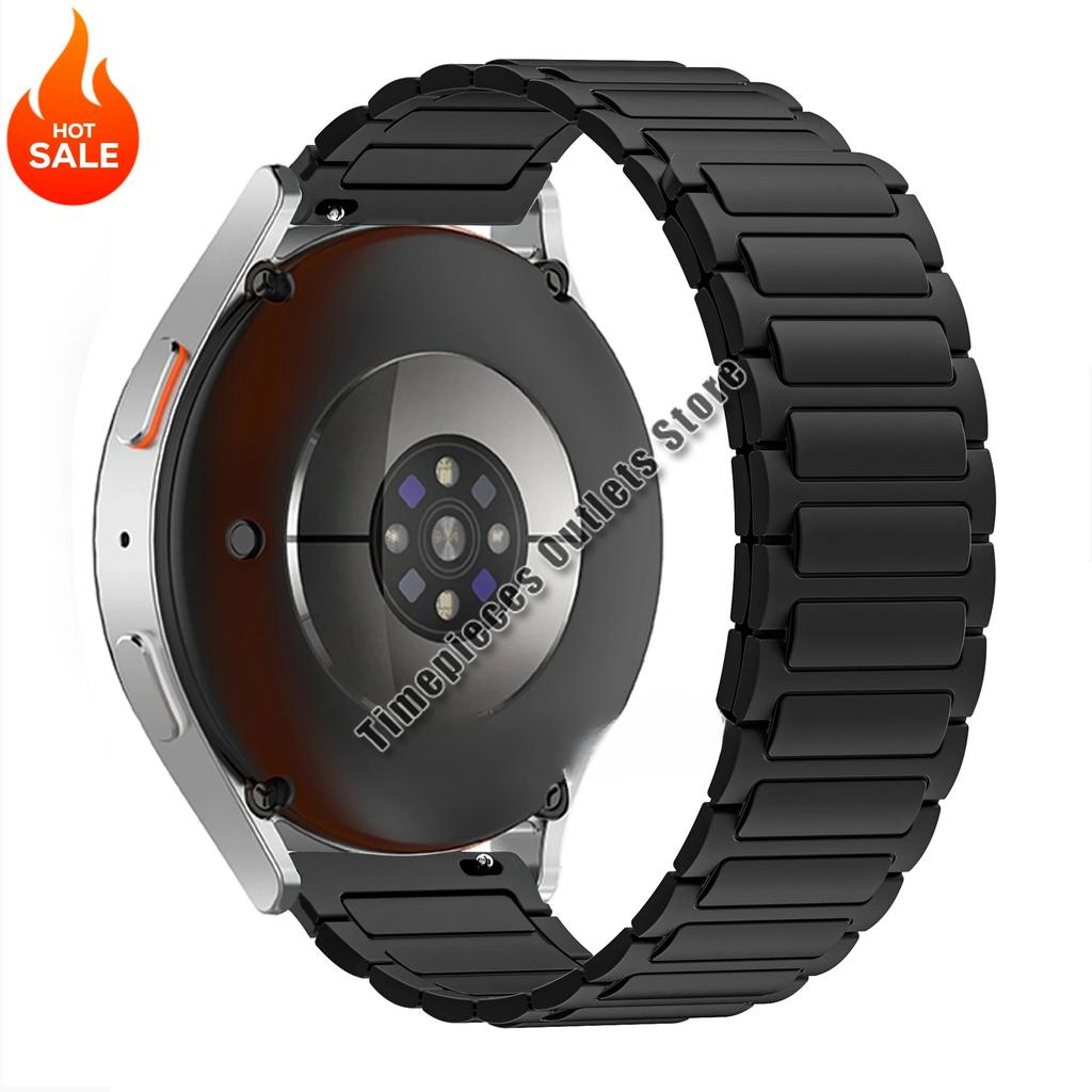 20MM 22MM Magnetic Silicone Strap for Samsung Galaxy Watch 7 FE 6 5 4 40/44mm Classic 5Pro Band for Huawei Watch 5 GT5 Pro 46MM