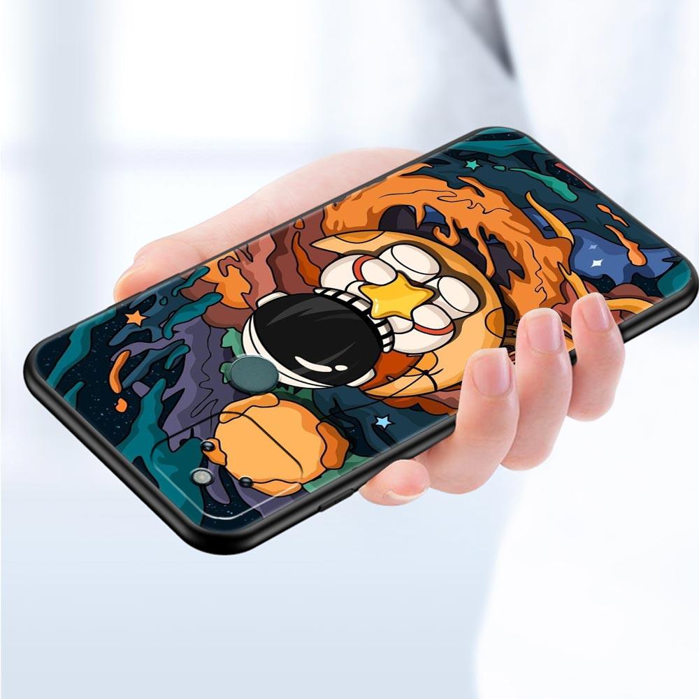 Cartoon Cute Cosmonaut Phone Case Cover for Google Pixel 10 9 8 7 6 9A 8A 7A 6A Pro Shockproof Soft TPU 10 Pro XL Shell Fundas