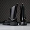 Mode Herrenmode Chelsea Boots Designerschuhe Bühne Nachtclub Kleid echtes Leder Plateau-Stiefel stilvolle Herbst Winter Stiefel