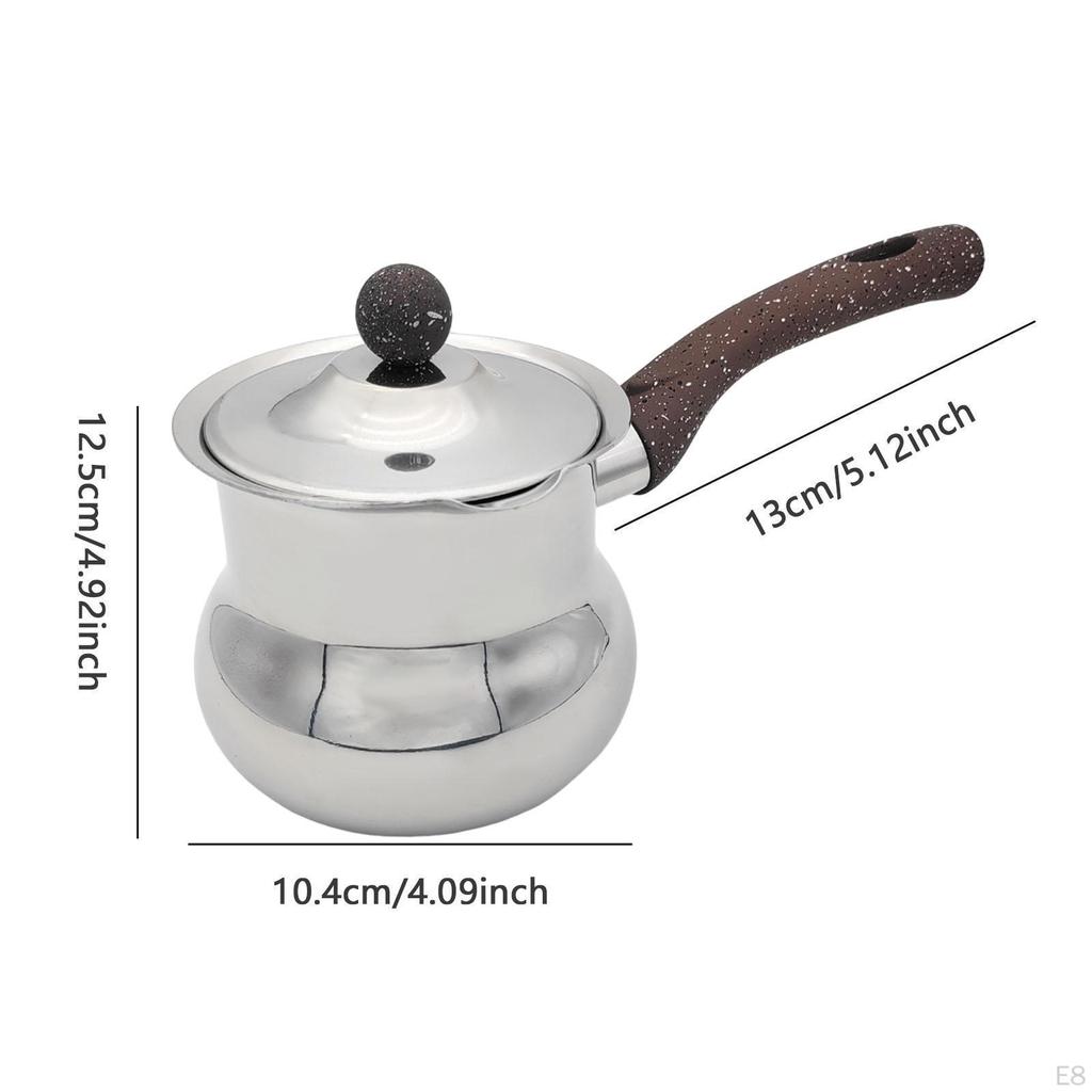 Cafetière Bouilloire Faire du Thé Polyvalente Prise Confortable Moussage de Lait avec Bec Théière