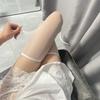 Knee Stockings Women'S Summer Thin White Pure Desire White Silk Thigh Stockings Love Black Silk Polka Dot Knee Socks