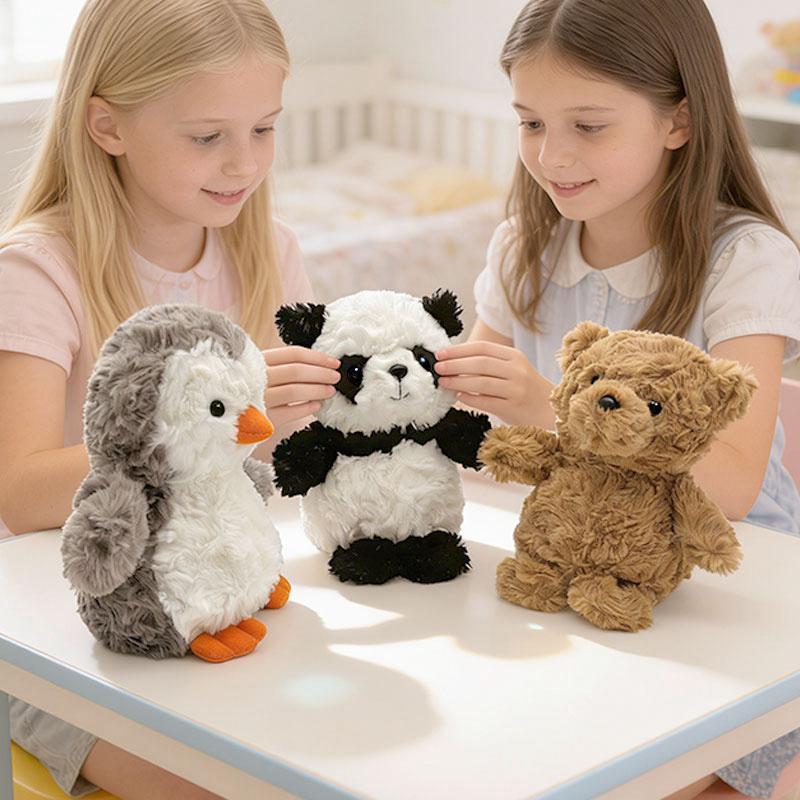 16Cm Animal Plush Toys Elephant Wolf Lion Sheep Bear Stuffed Doll Kawaii Home Decor Toys Accompany Sleep Toy Birthday Gifts