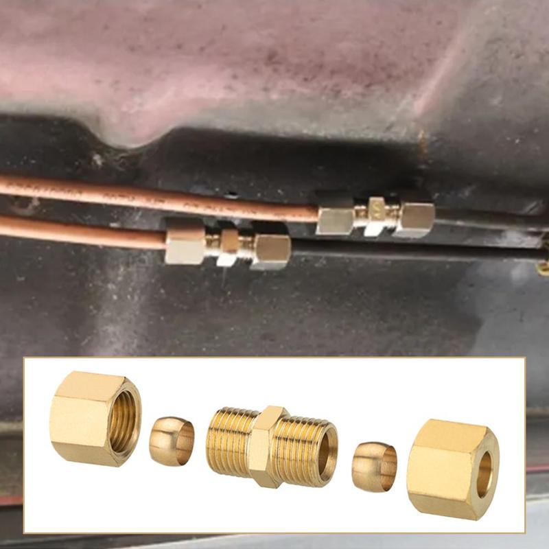 1pcs Brake Line Connector Without Flaring For Car & Truck Brake System Repair Universal Brake Pipe Car Accessories Y9U1
