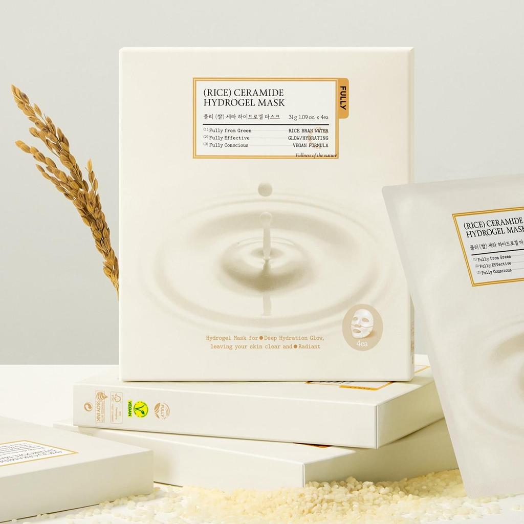 FULLY Maska hydrożelowa z ceramidami ryżowymi 31g*4szt.