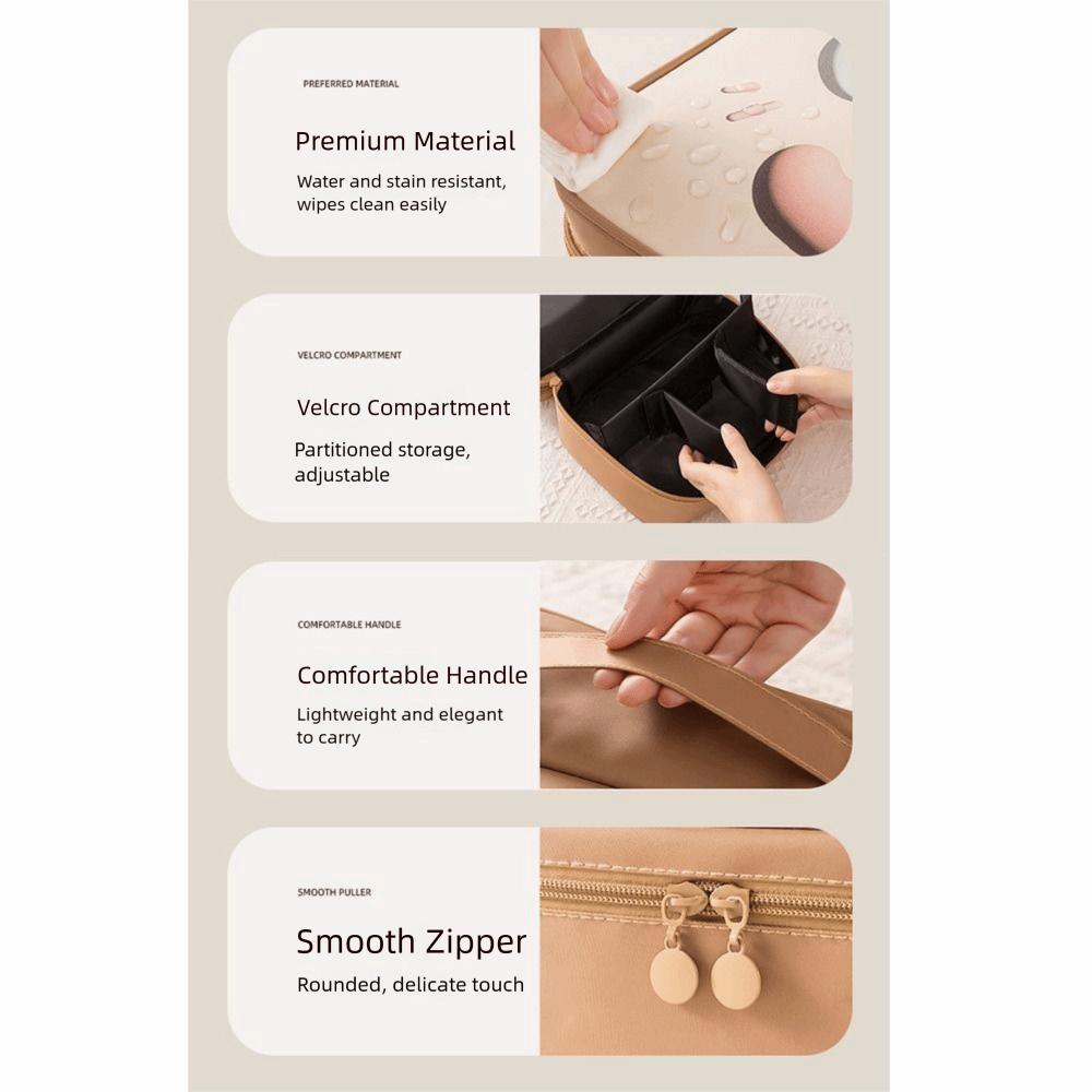 Large Capacity Cartoon Pattern Makeup Bag Single/Double Layer Women's Cosmetics Handbag  Bathroom