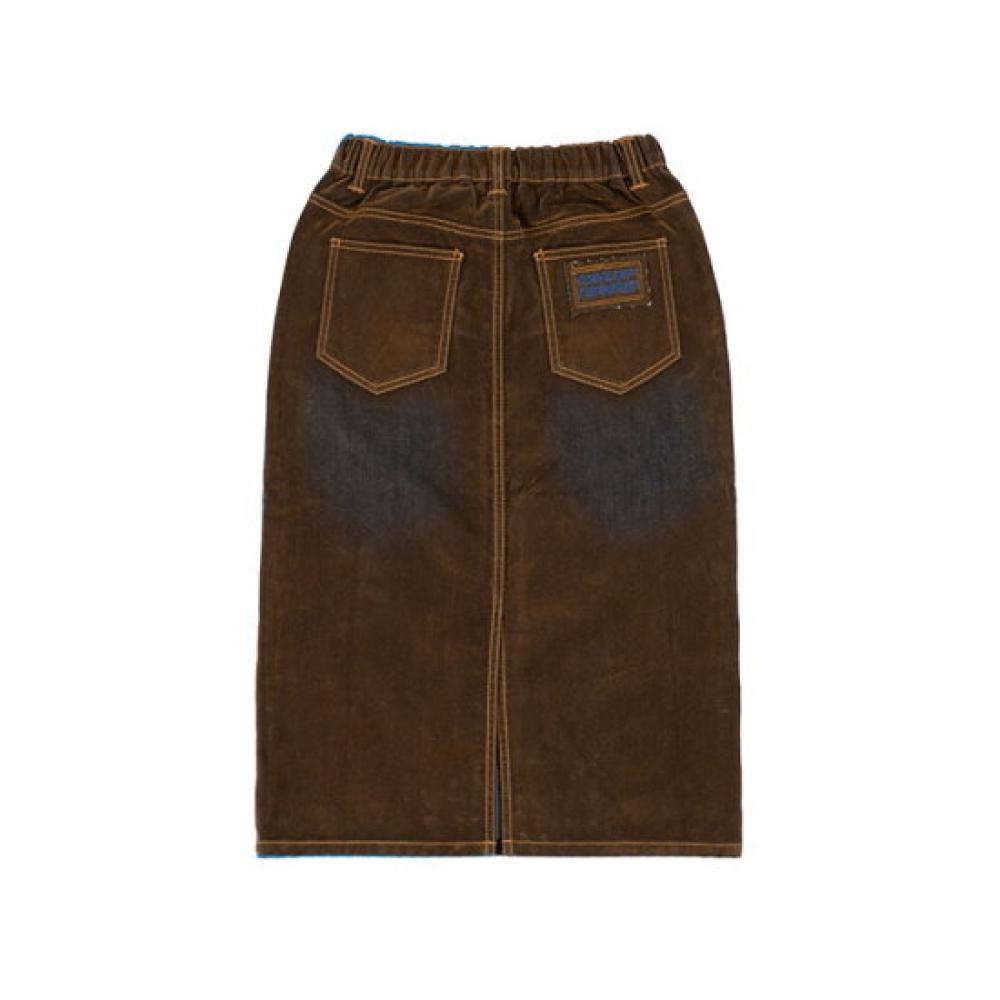 People Of The World Suede Denim Skirt 25fs