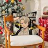 Comic Book Fan WWIND BREAKER Cool Pillow Case Silky Short Plush With Invisible Zipper Dustproof Sofa Cushion Cover