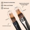 Round Wood Handle Nail Ombre Brush Nail Art Painting Pen Brush Uv Gel Polish Gradient Color Acrylic Nail Drawing Pen