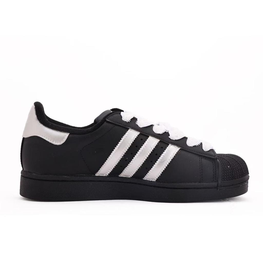 Adidas Originals SUPERSTAR Coverage Low top Skateboard Shoes Unisex Black Silver EG4959(Team59-SBOX)