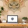 Large Self-Adhesive Mandala Flower Wall Sticker for Living Room Décor