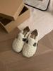 In the Autumn and Winter of 2026, the New Loafers Are Women's Warm and Plush Lamb Wool Shoes, and the Fairy Can Step On the Heel Belt Buckle Beans.