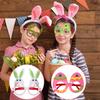 1Pc Easter Decoration Glasses for Children Chick Rabbit Egg Shape Glasses Frame for Easter Party Ornaments DIY Festival Supplies